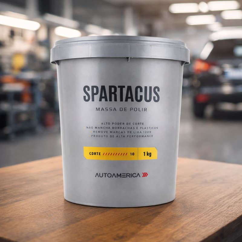 Massa para Polir Spartacus Autoamerica 1kg Alto Corte