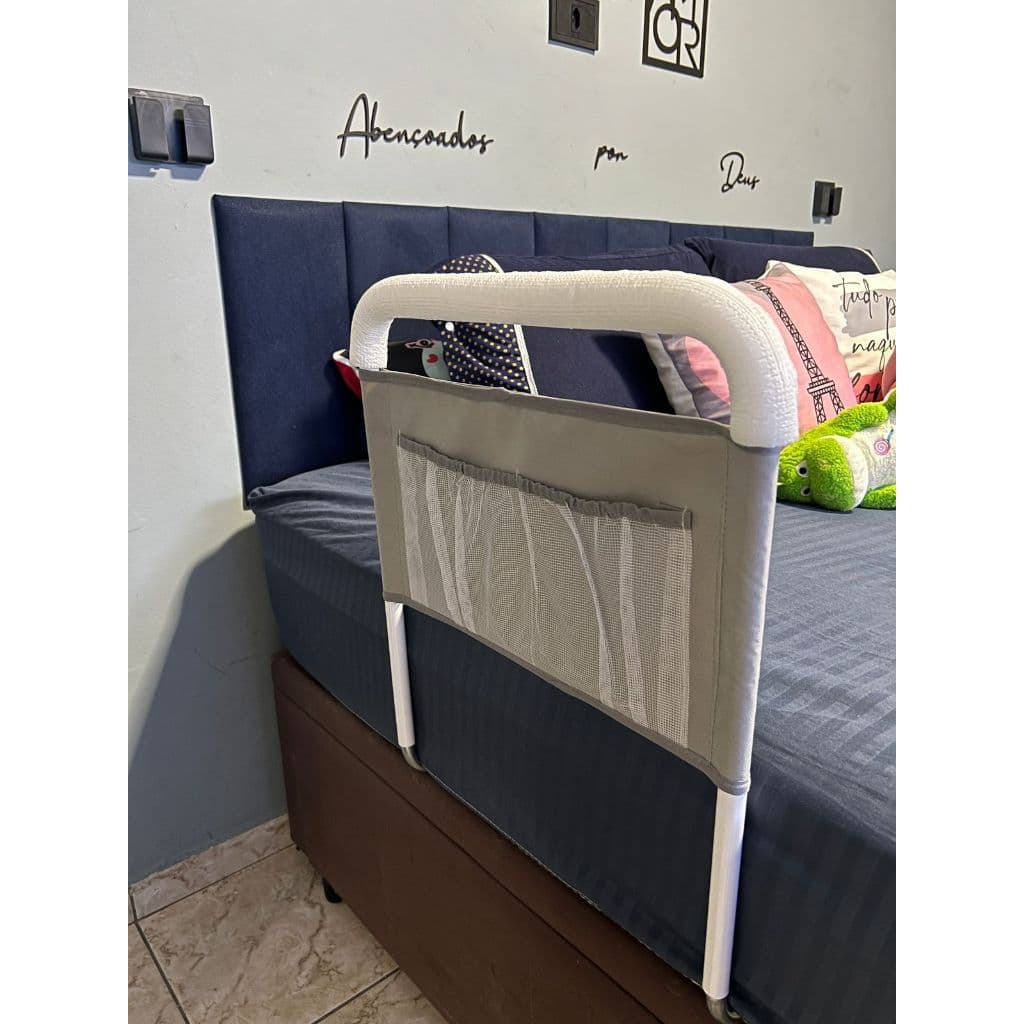 Grade De Cama Apoio BEGE... Segurança para IDOSO REFORÇADA