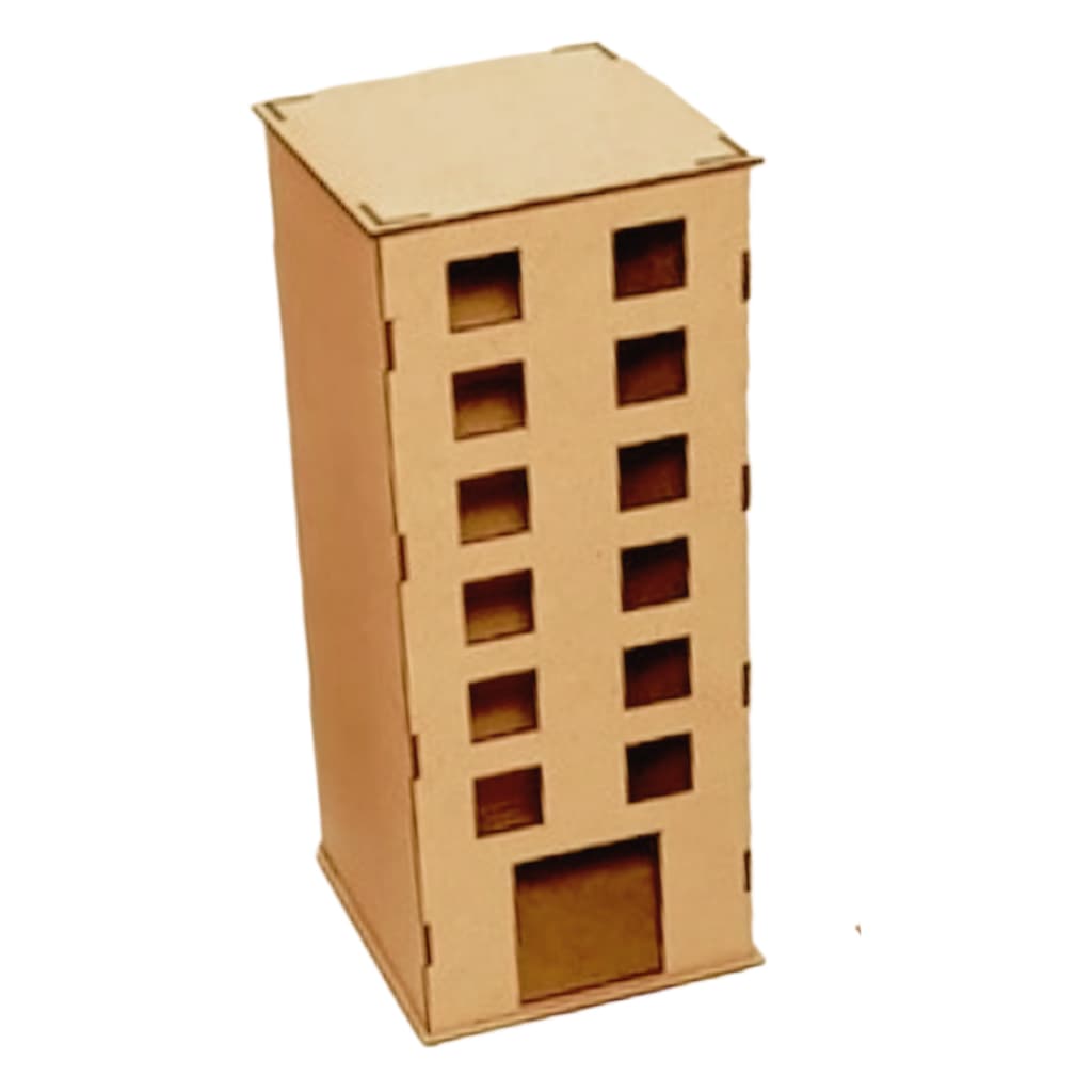 Kits com Prédios 13 cm Vingadores Heróis Mdf Festa Aniversário Maquete Projeto Escolar Trabalho