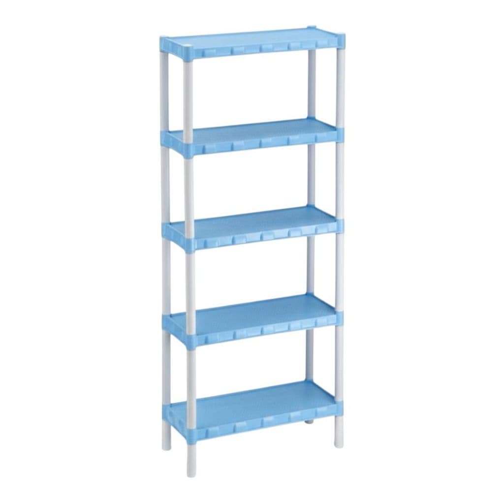 Estante Modular Flexa Azul Bebê 5 Prateleiras - 422