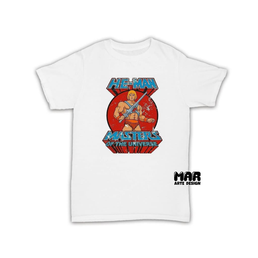 Camiseta HE MAN | Pop | Desenho | Anos 80 | Filme