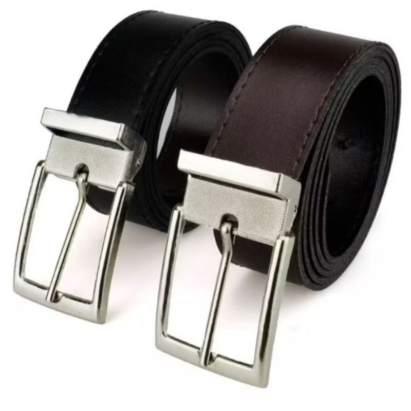Cinto Dupla Face Preto/Marrom 1,20 cm