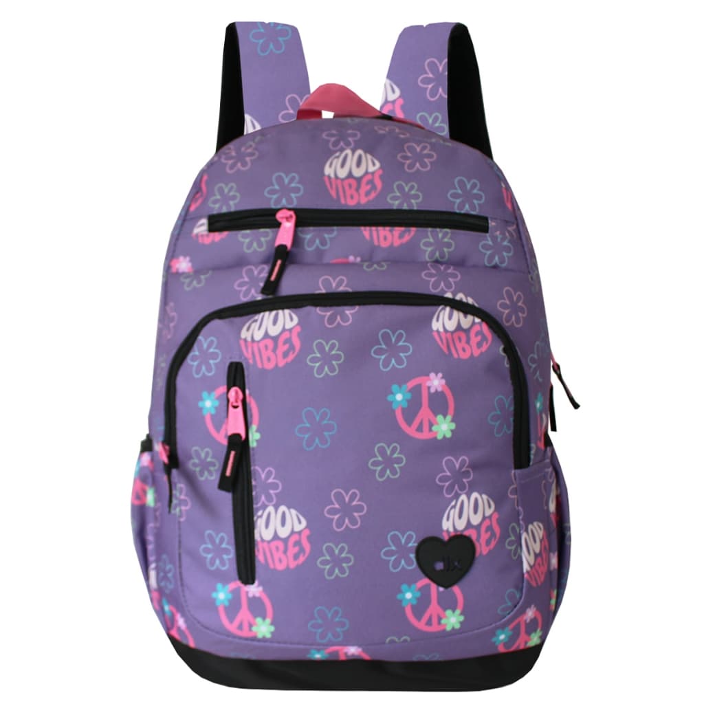 Mochila Escolar Juvenil Reforçada Com Bolso Garrafinha Grande Feminina Trabalho Faculdade