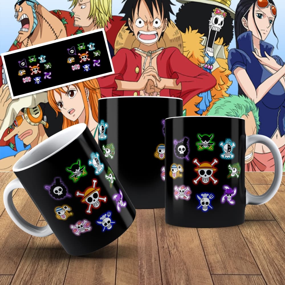 Caneca One Piece de Porcelana 325ml Personalizada - One Piece