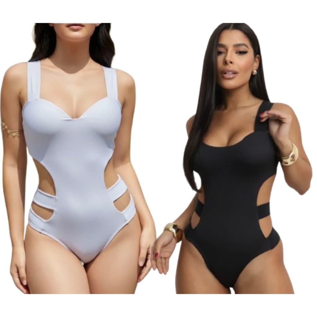 Kit 2 Maiô Feminino Para Praia E Piscina Casual