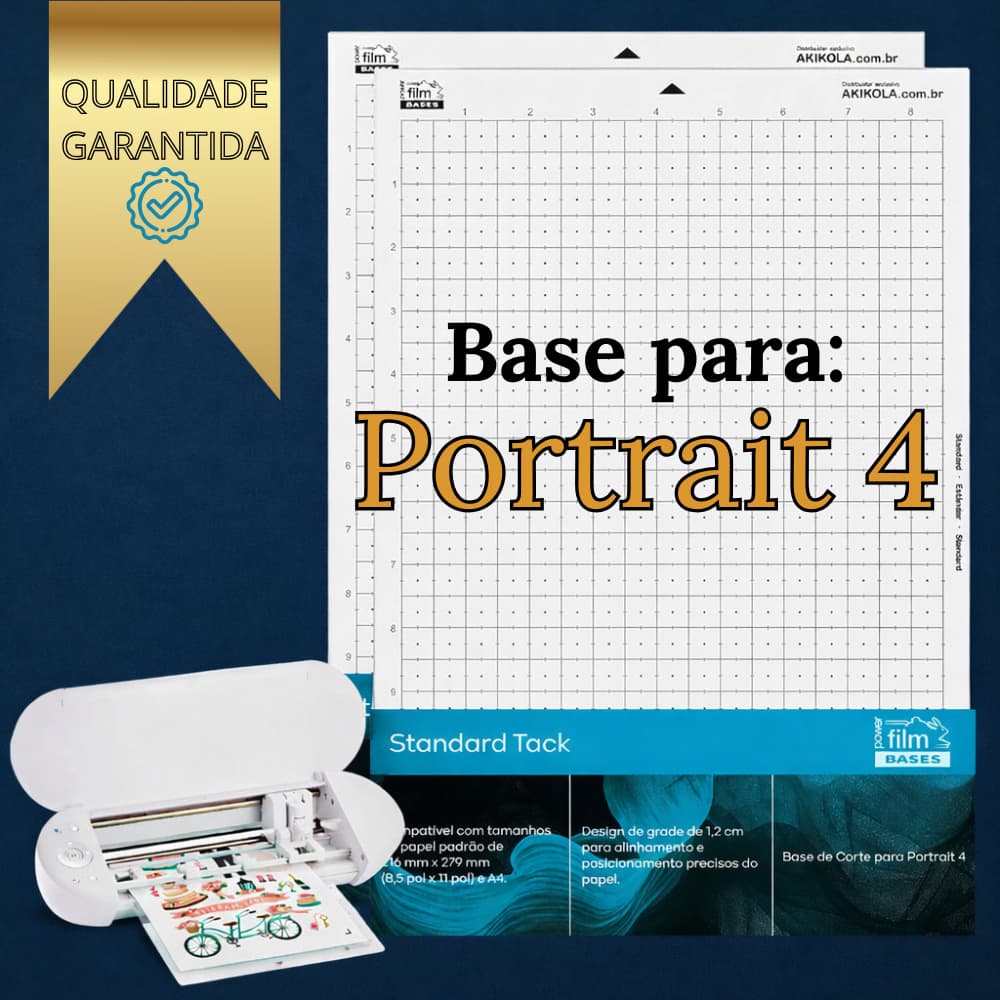 Kit 2 Base de Corte Compativel Portrait 4 - com Cola