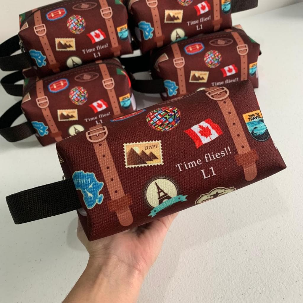 10 Necessaire personalizada Box G com Alça Lembrancinha