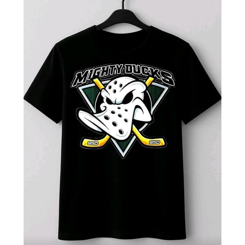 Camiseta 100% Algodão Mighty Ducks Camisa Para Caminhada A Cademia Entrega  Rápida
