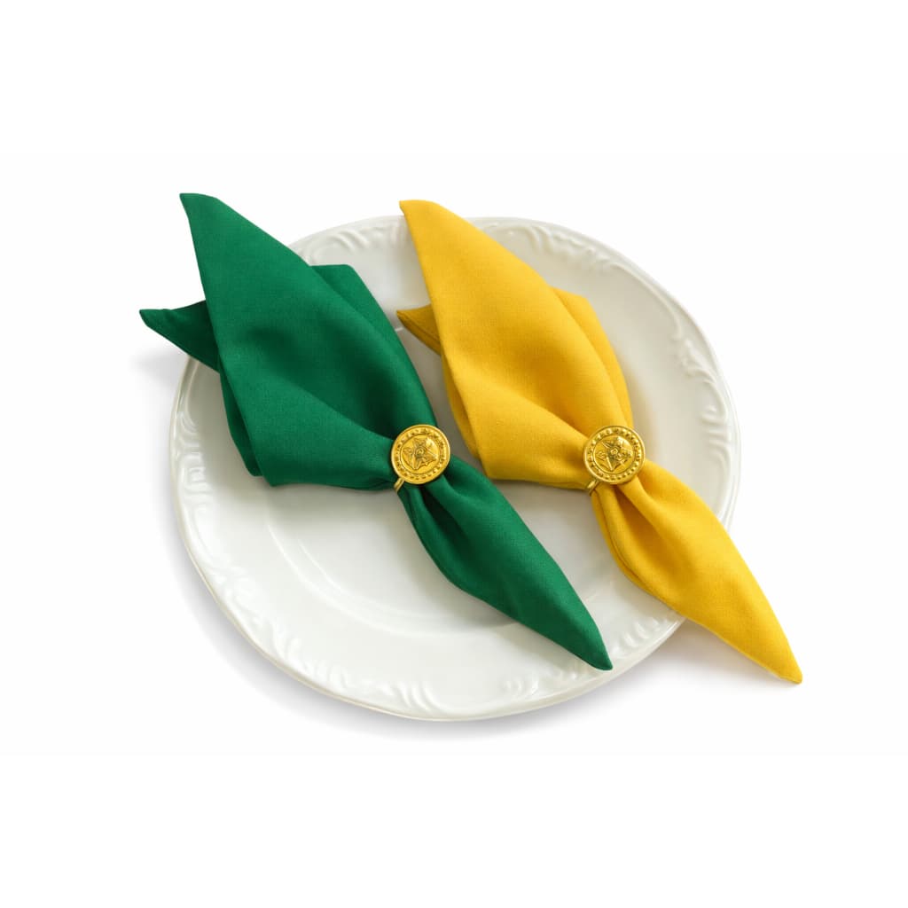 Kit Copa do Mundo 10 Guardanapos de boca em Tecido Oxford 40x40 com Bainha Decoração Mesaposta