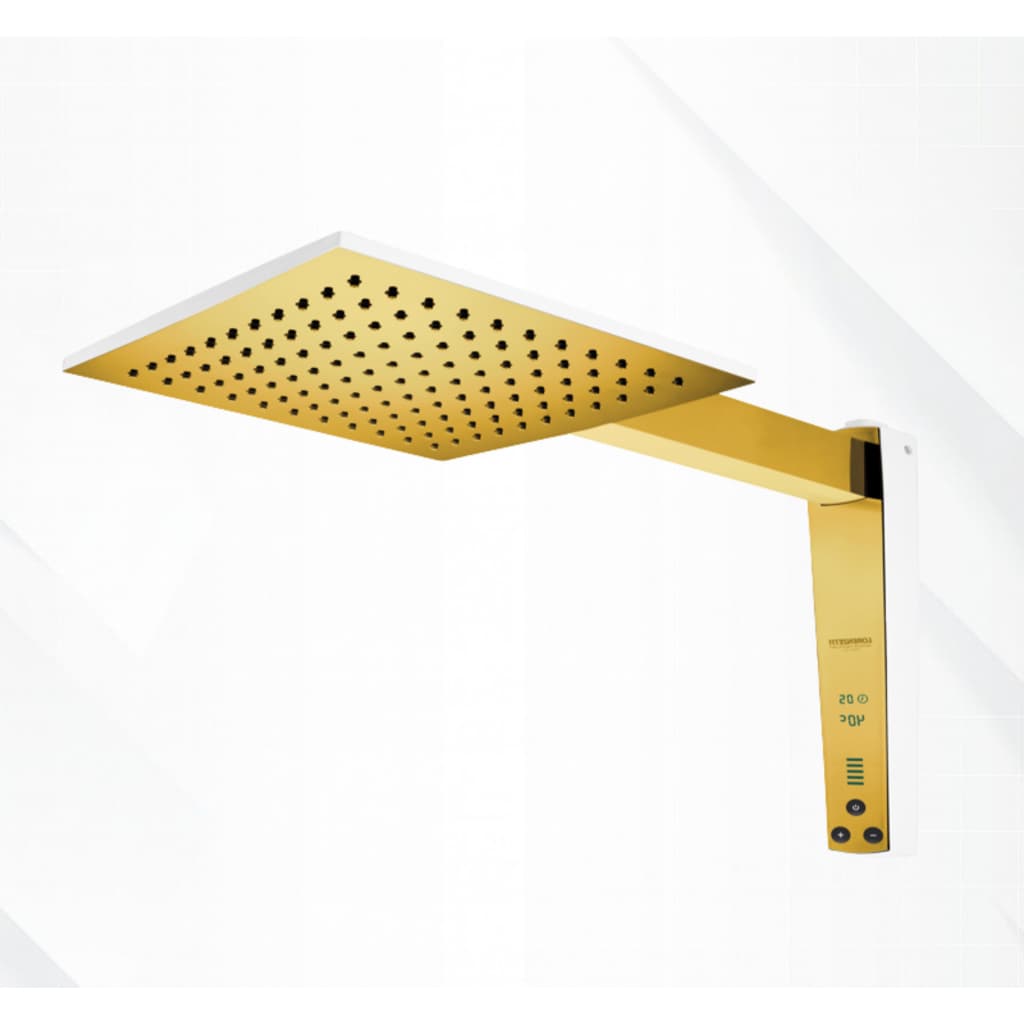 Chuveiro Acqua Century Digital Branco | Dourado 220v 7800w