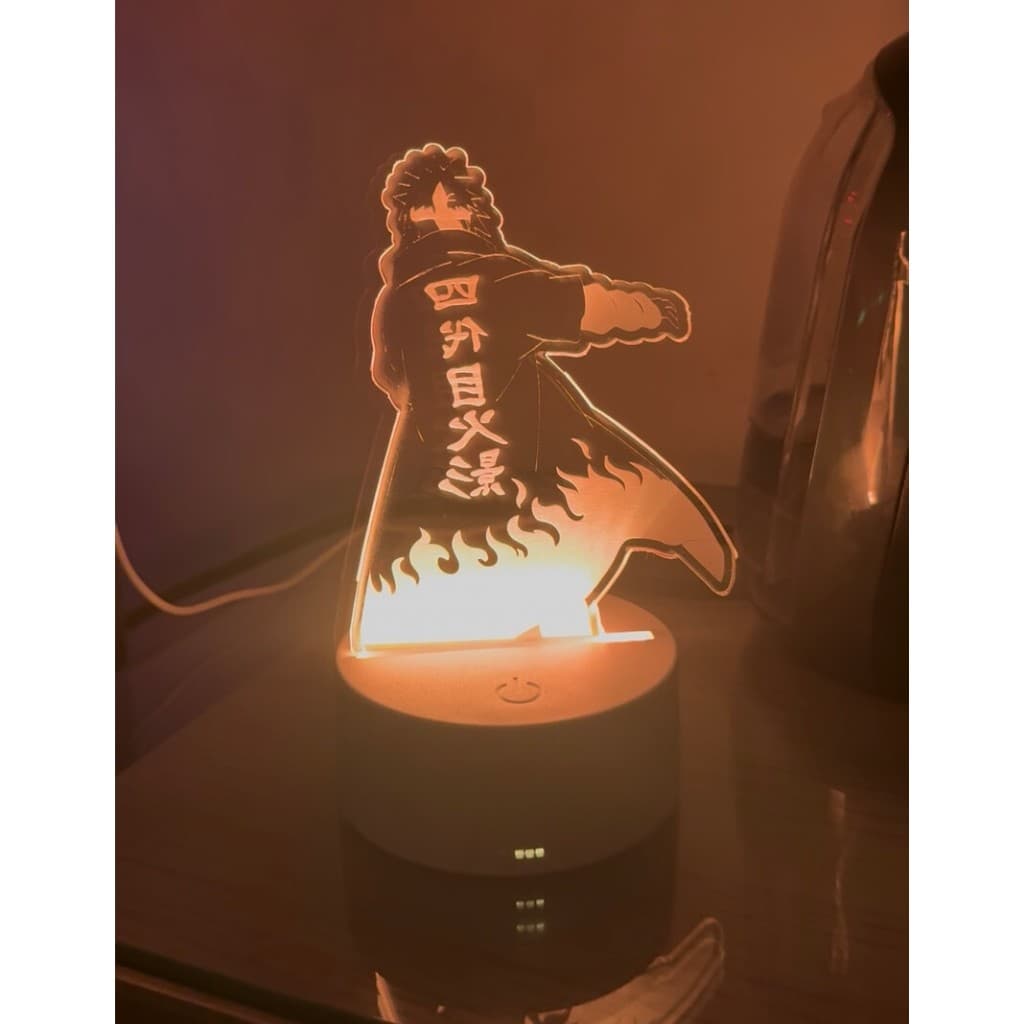 Luminária Anime Minato Namikaze Abajur De Led RGB - Iluminação decorativa