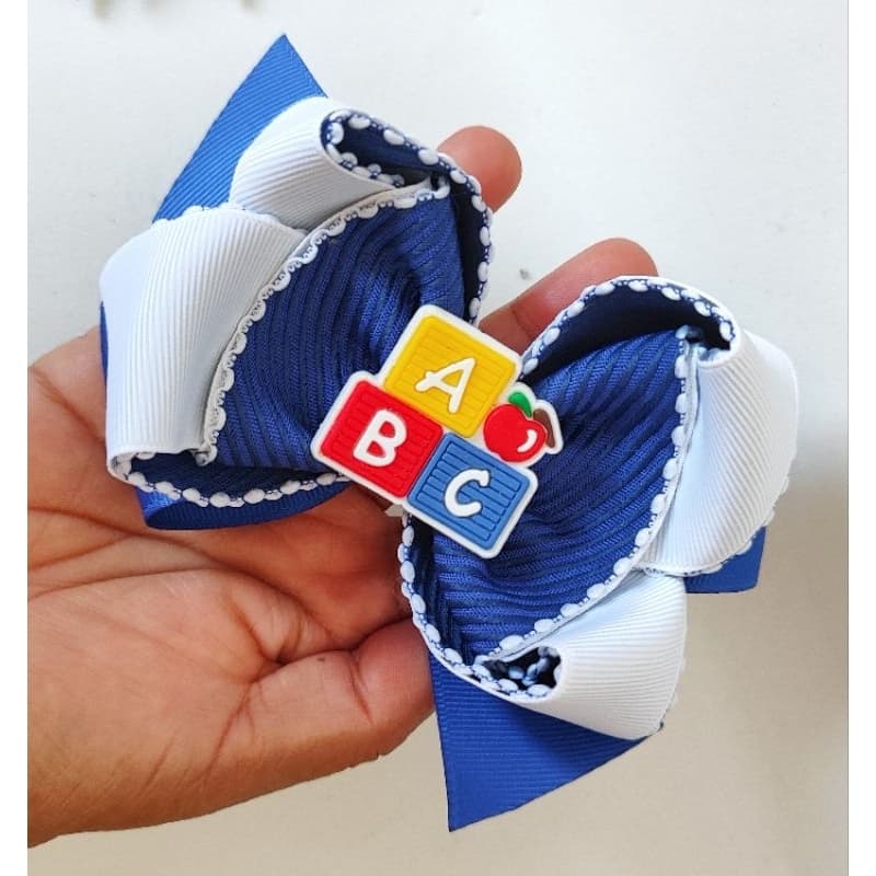 laço escolar, laço infantil, laço para menina, tiara escolar, par de laço