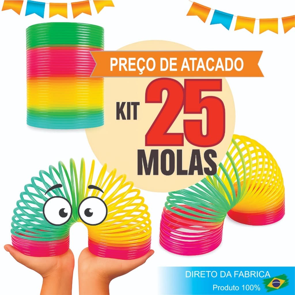 25 Mola Maluca Arco Iris Lembrancinha Menina Menino Brinquedo