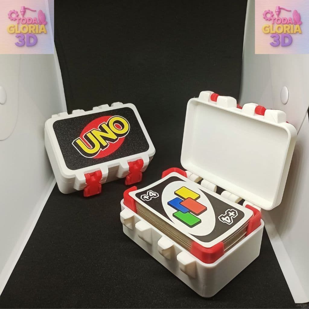 Porta Cartas UNO Compacto | Caixa Organizadora para Jogo UNO | Ideal para Viagens