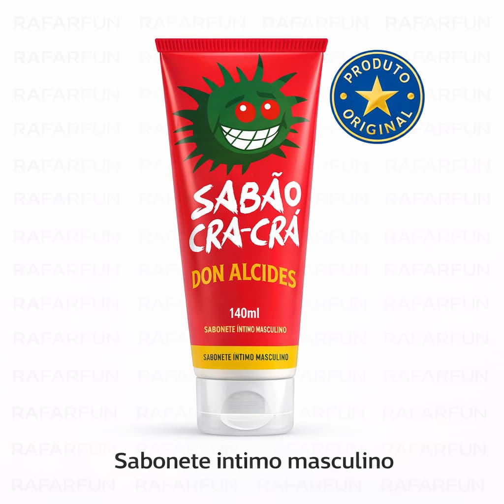 Sabão Cra-Crá Dom Alcides Sabonete Íntimo Masculino 140ml