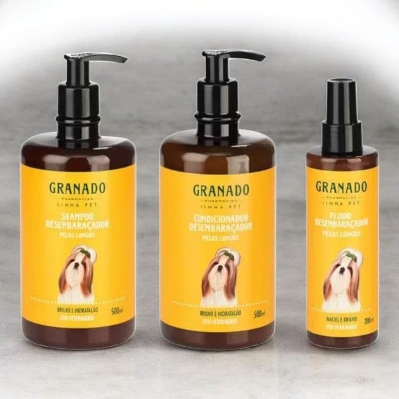 Kit de Granado Condicionador + Shampoo +Fluidos Desembaraçar pet