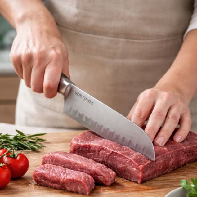 Cutelo Faca Profissional Inox Aço Resistente 31cm Linha Shine Alta Durabilidade