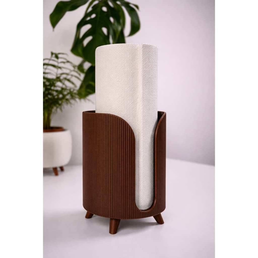 Suporte de Papel Toalha THALOR Luxo – Organizador de Bancada  para Cozinha  – Design Moderno Elegante e Inovador
