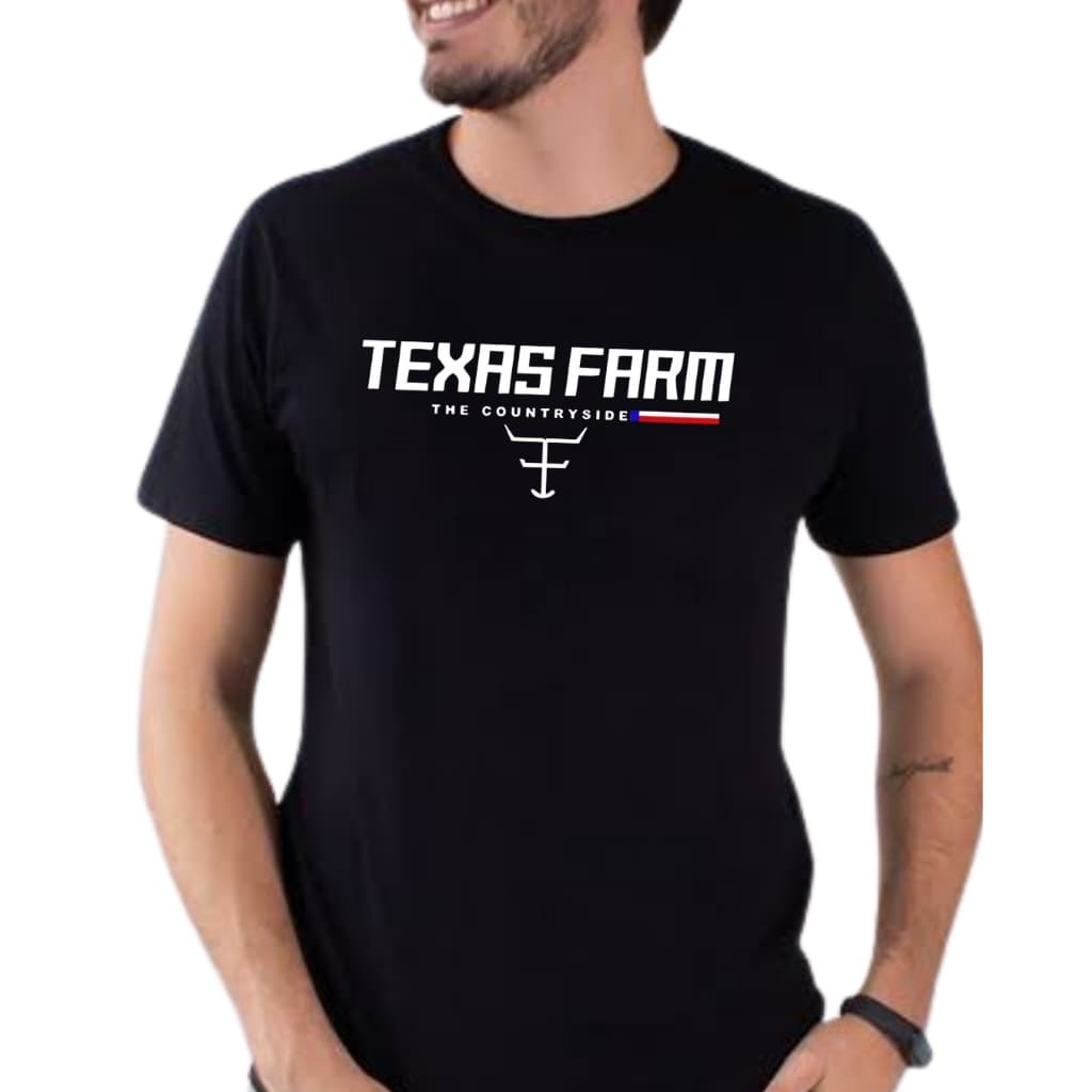 Camiseta TEXAS FARM camisa country estilo cowboy moda tx blusa rustico tshirt roça