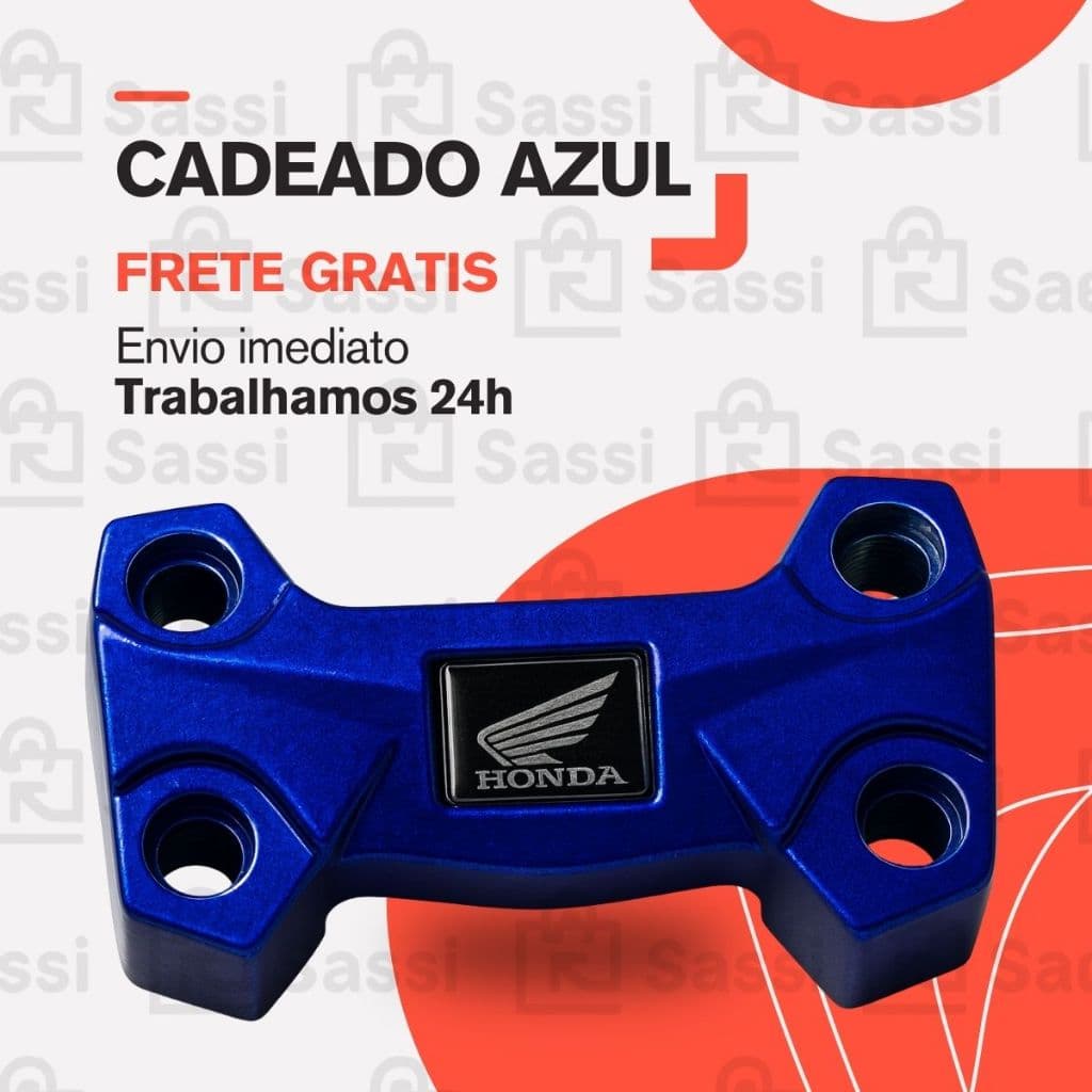 Cadeado Mesa Guidao Titan Fan Start Cg 150 160 Azul Modelo 2025 arrojado e esportivo Não enferruja
