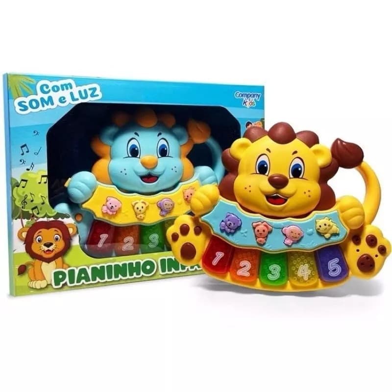 Brinquedo Piano Teclado Animal Brinquedo Infantil Sons Fazenda Sitio Para Bebes e Crianças Pequenas Colorido, Educativo