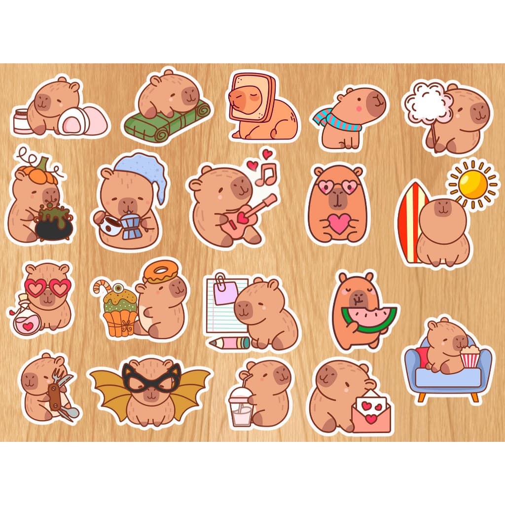 Recortes Capivara Topper Aplique Decoração Festa Cabybara