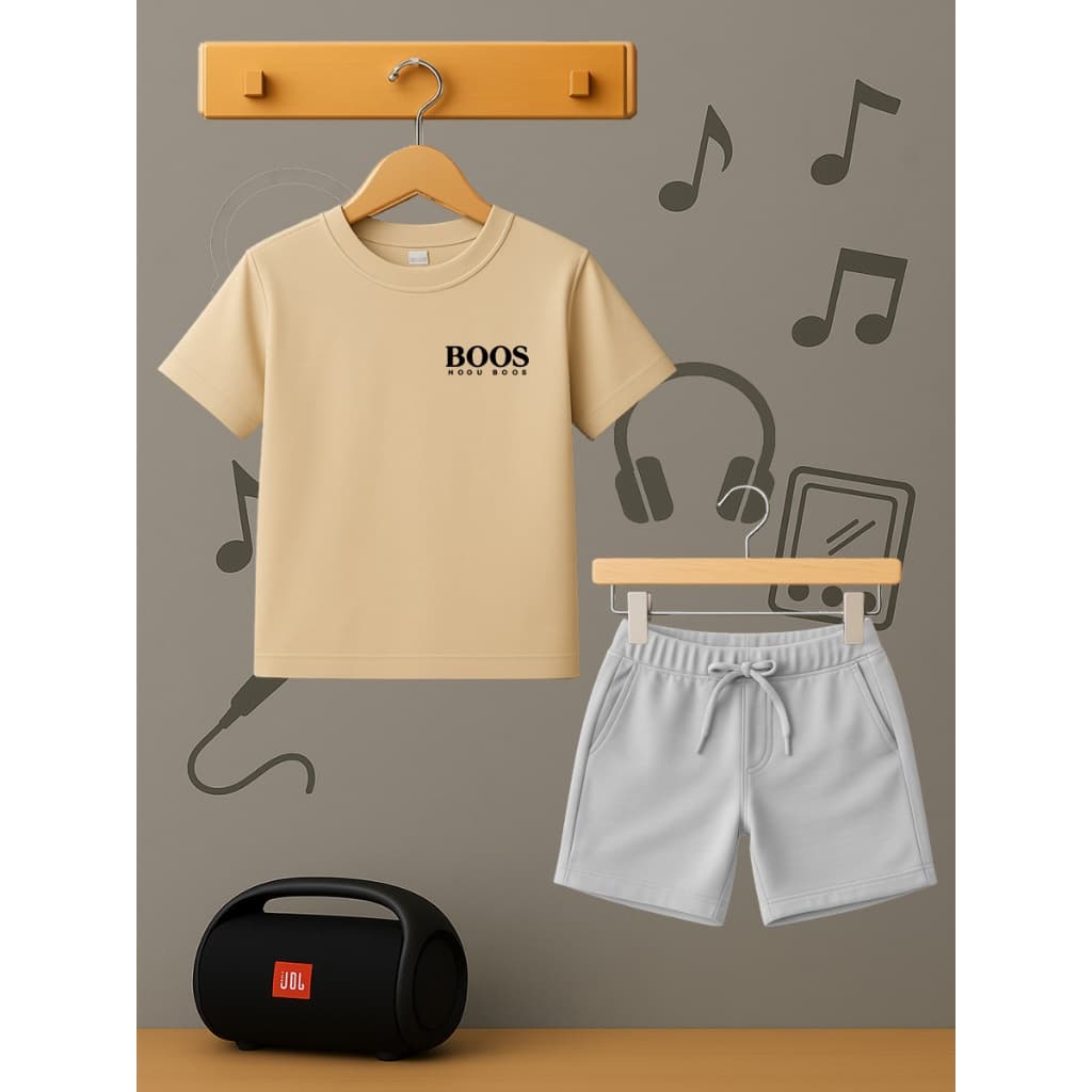 Conjunto Infantil Short Moletinho Camiseta Premium Casual Algodão
