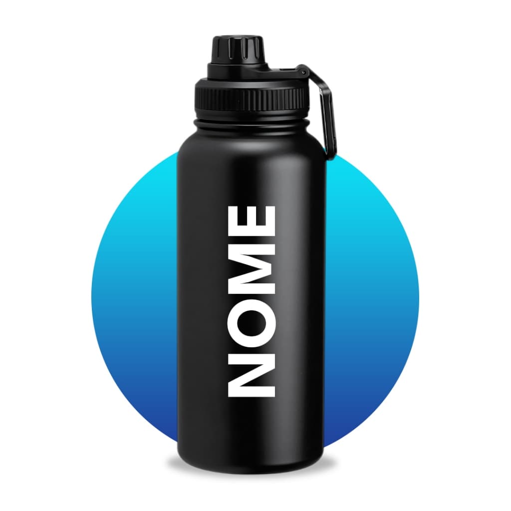 Garrafa Térmica Inox 1Litro Personalizada - Ideal para Lazer e Esportes