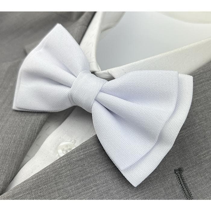 Gravata Borboleta Adulto Branco Ajustável, Confortável, Linda Eventos, Garçon, Padrinhos, Casamentos