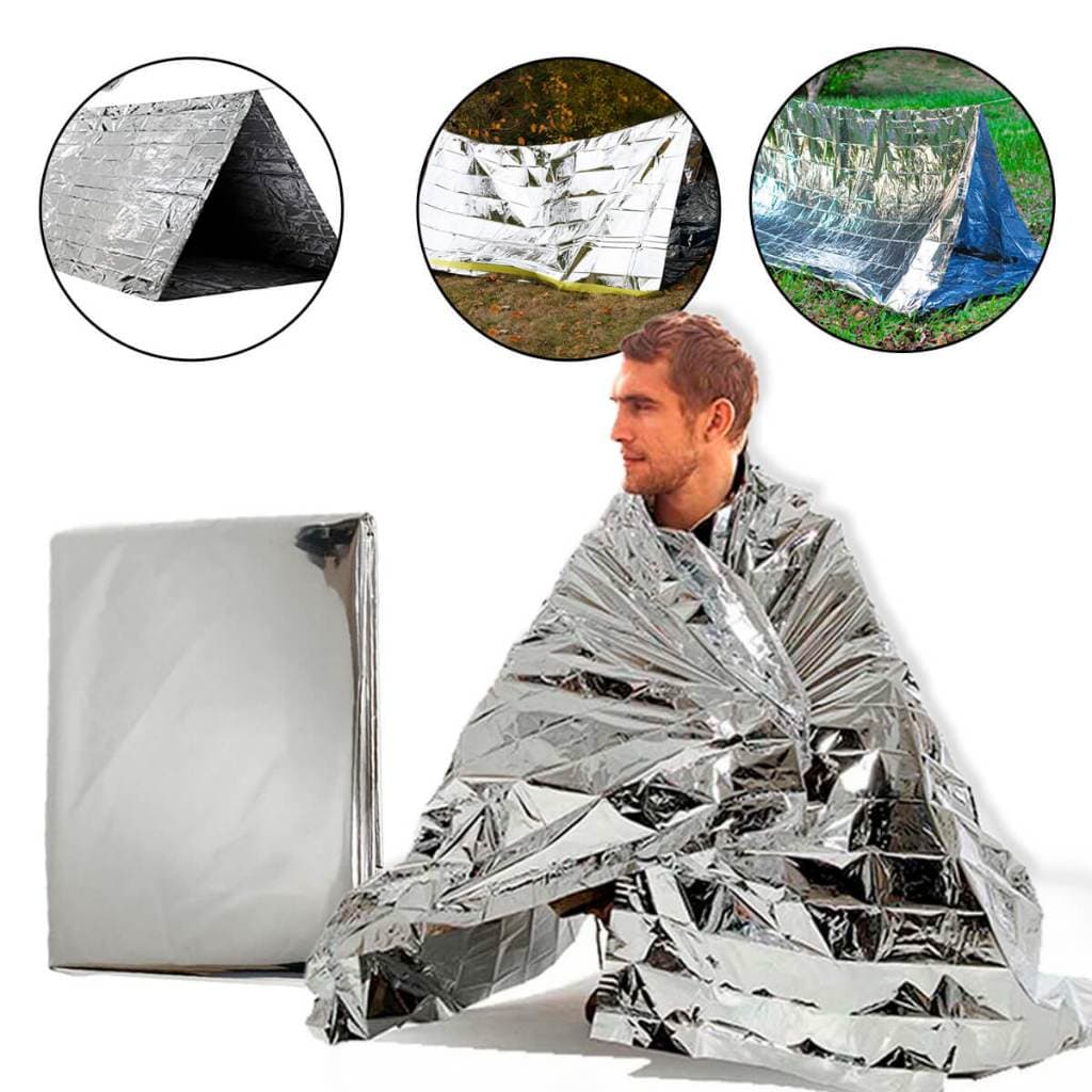 Tenda Térmica de Emergência com Paracord