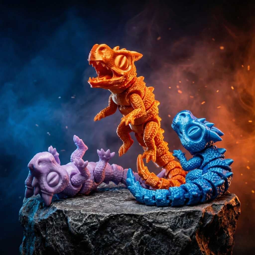 Bebê Dragão Flexível – Articulado, Colecionável e Decorativo