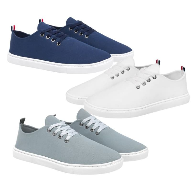 Kit 3 Pares Sapatenis Masculino Casual resistente macio Para O Dia A Dia