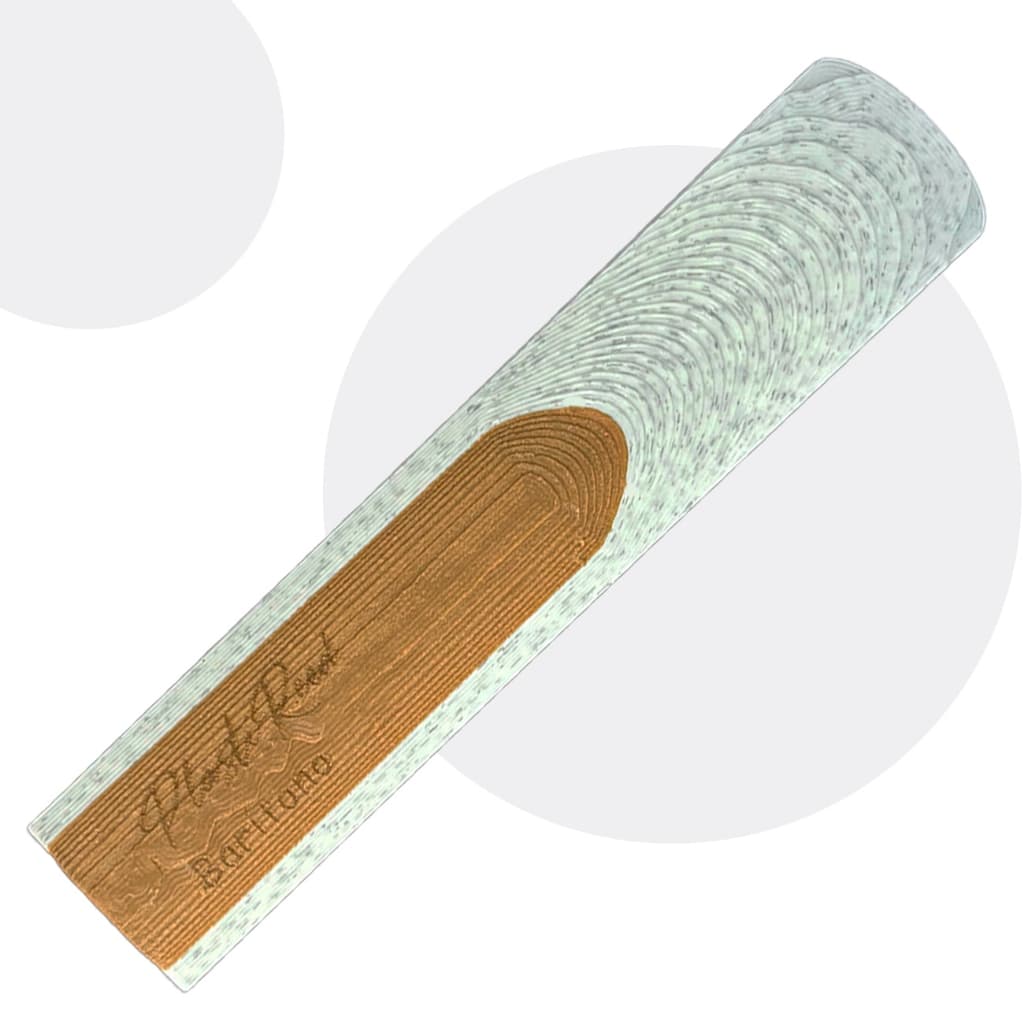 Palheta Saxofone Barítono Plastireed Marble - Som Natural Encorpado - Macia Desde o Primeiro Sopro