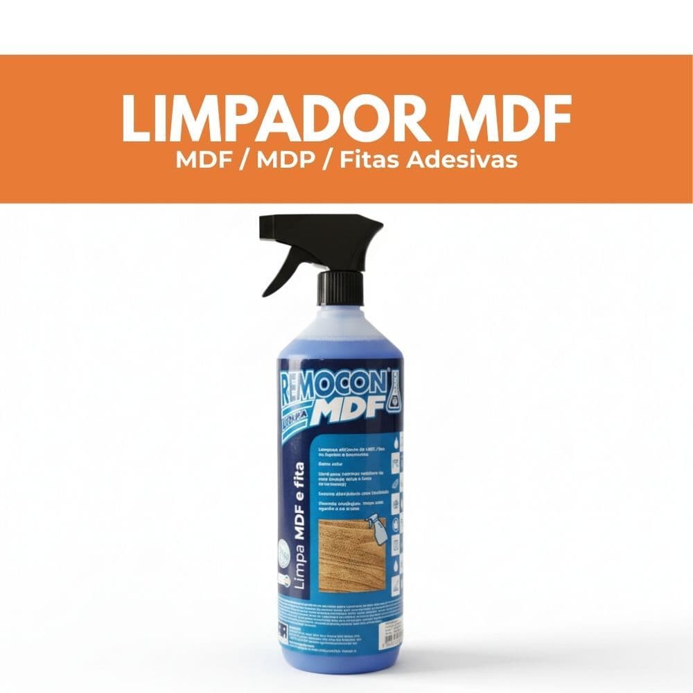 Limpa MDF Remocon 1000ml Limpeza Moveis Aroma Citrico Multiuso Desengraxante Armários Mesas