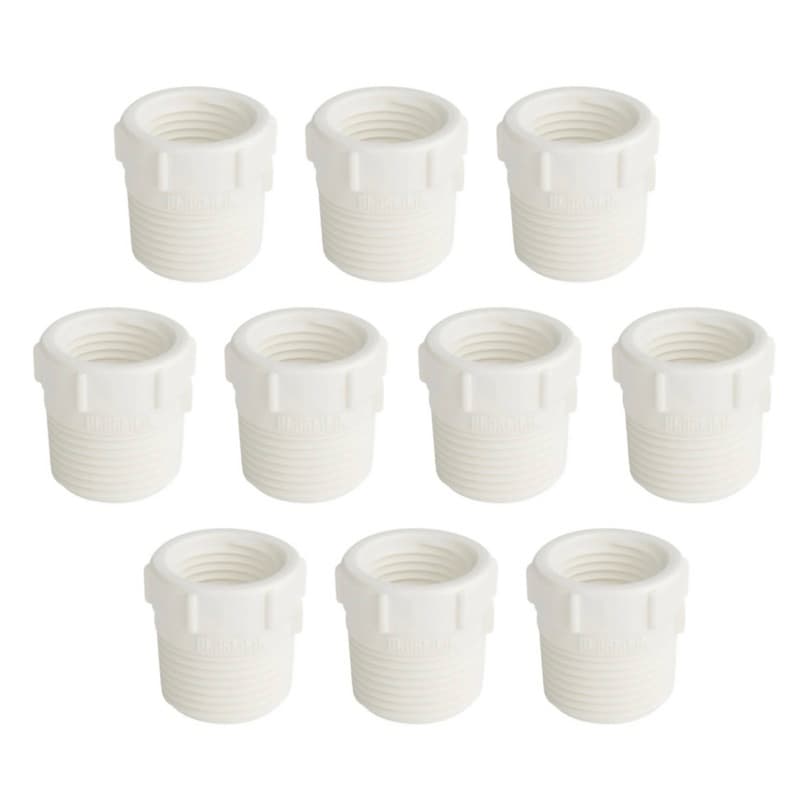 Kit 10 Bucha Redução RR 3/4x1/2 ou 1x3/4 Branca Rosca Roscável Rosqueável (20MM 25MM 32MM)