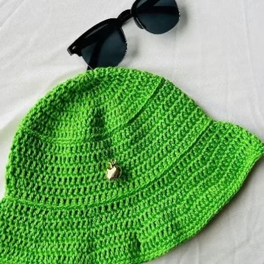 Chapéu de Crochê infantil para bebe 1 a 4  anos bucket hat de crochê confortavel praia/ verão