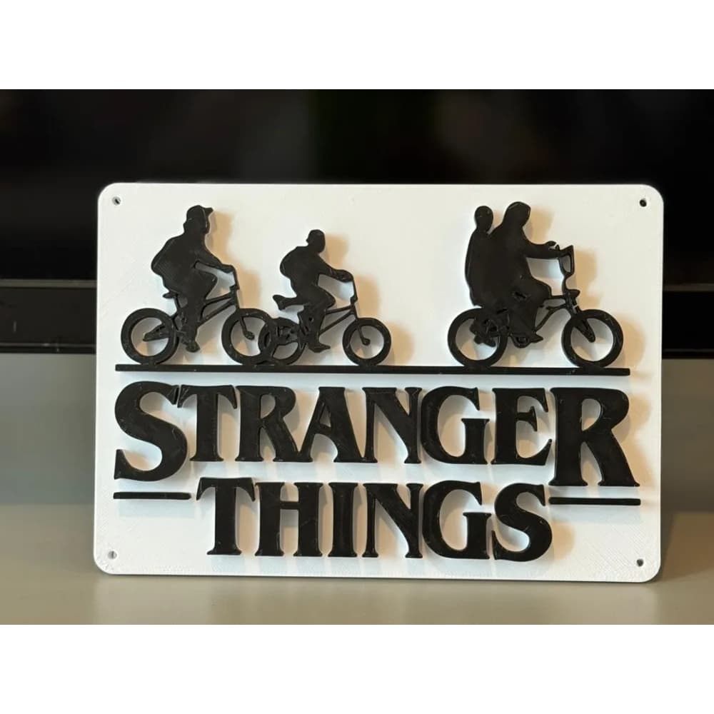 Quadro Logo Stranger Things Impressão 3D Decorativo Série Netflix - Edição Especial