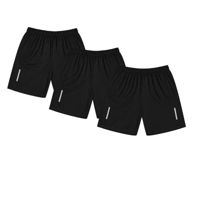 Kit com 3 Shorts Bermuda Dry Fit Esportiva Treino 2024 Com Ziper no Bolso - ENVIO IMEDIATO