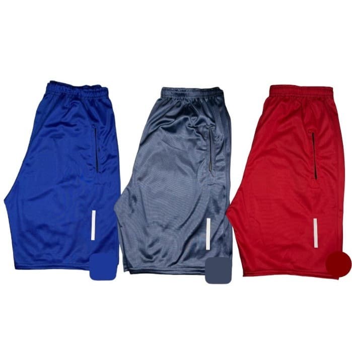 Shorts Bermuda Dry Fit Esportiva Treino 2024 Com Ziper no Bolso