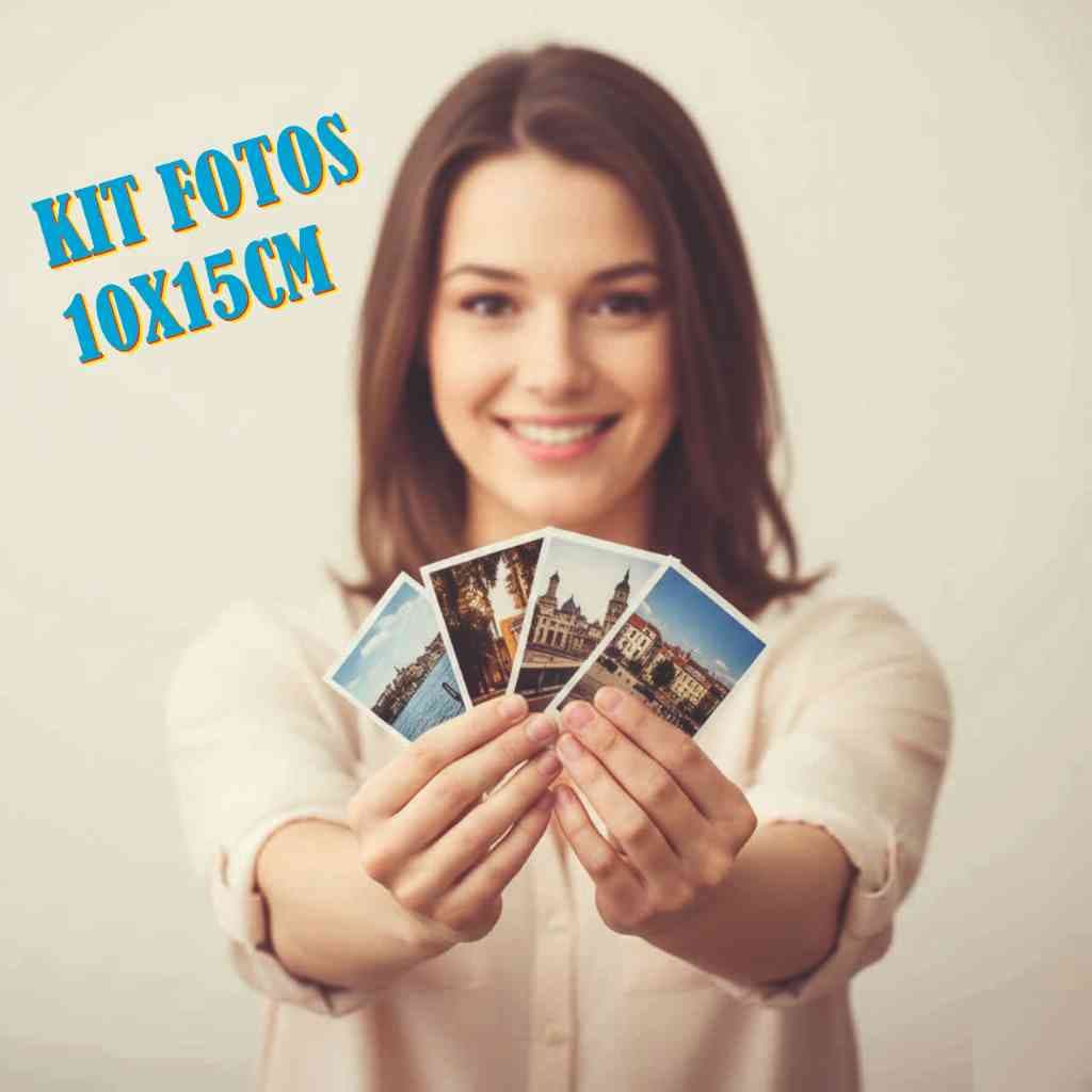 Impressão Revelação de Fotos 10x15 em Papel Fotográfico Glossy – Kit com 10 Unidades