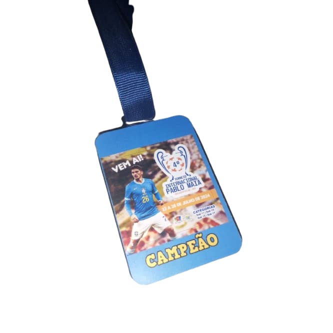Medalhas de Metal Grande Personalizada com Adesivo Personalizado Esportiva Futebol e Todos Eventos