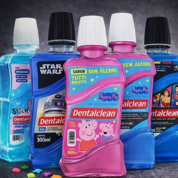 Enxaguante Bucal Infantil Personagens 300ml - Dentalclean