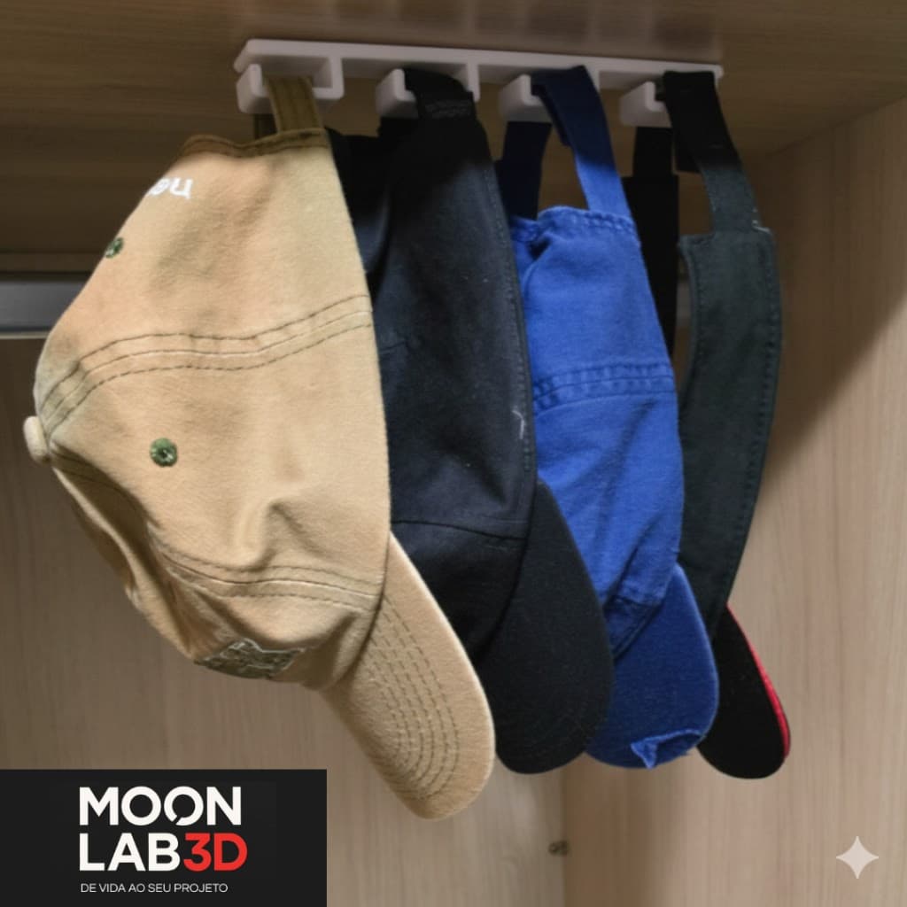 Organizador para Bonés e Chapéus com Fita para Fixação