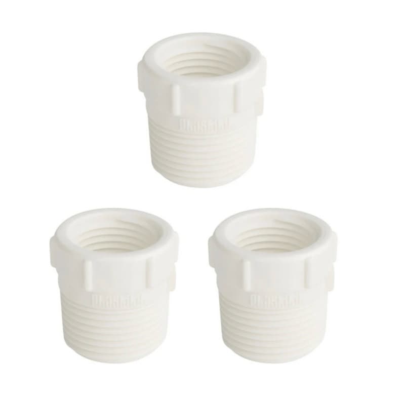Kit 3 Bucha Redução RR Branca 3/4x1/2 ou 1x3/4 Rosca Roscável Rosqueável (20MM 25MM 32MM)