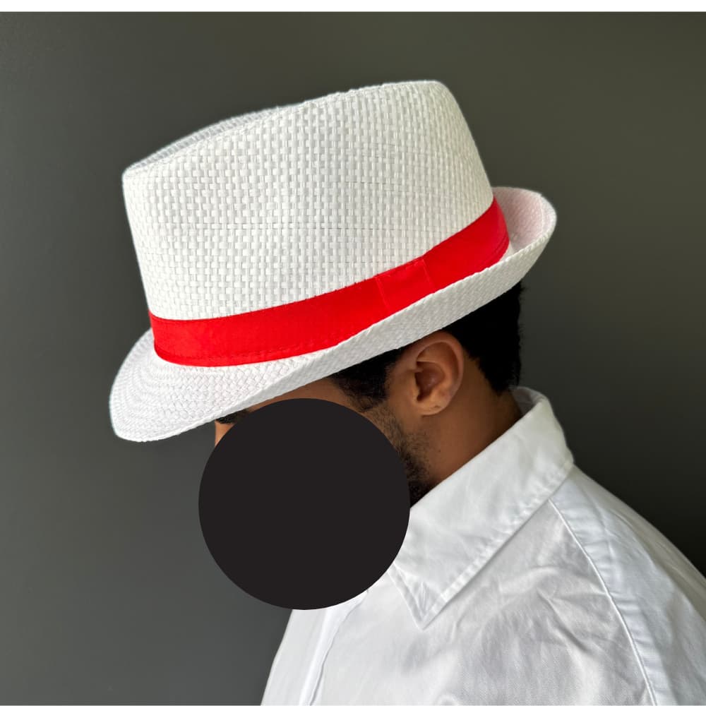 Chapéu Panamá Carioco Branco Umbanda Zé Pilintra Exu Pequeno