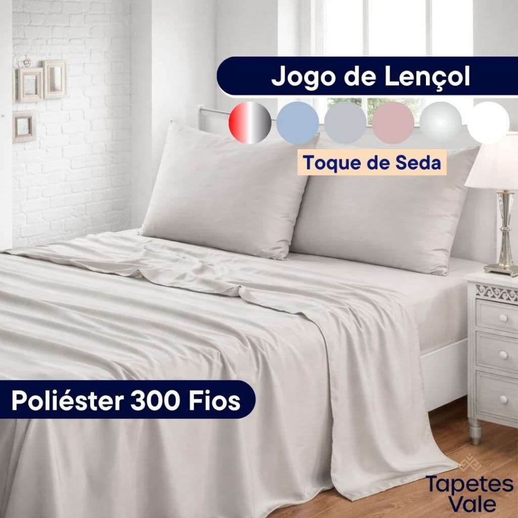 Jogo De Lençol Casal Solteiro e Queem 4 Peças Toque De Seda Macio Para Cama Casal