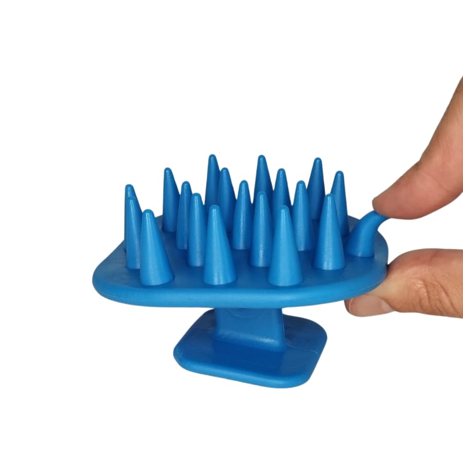 Escova Massageadora Capilar - Beleza e Cuidado, Cerdas Macias, Banho Relaxante, Silicone Colorido