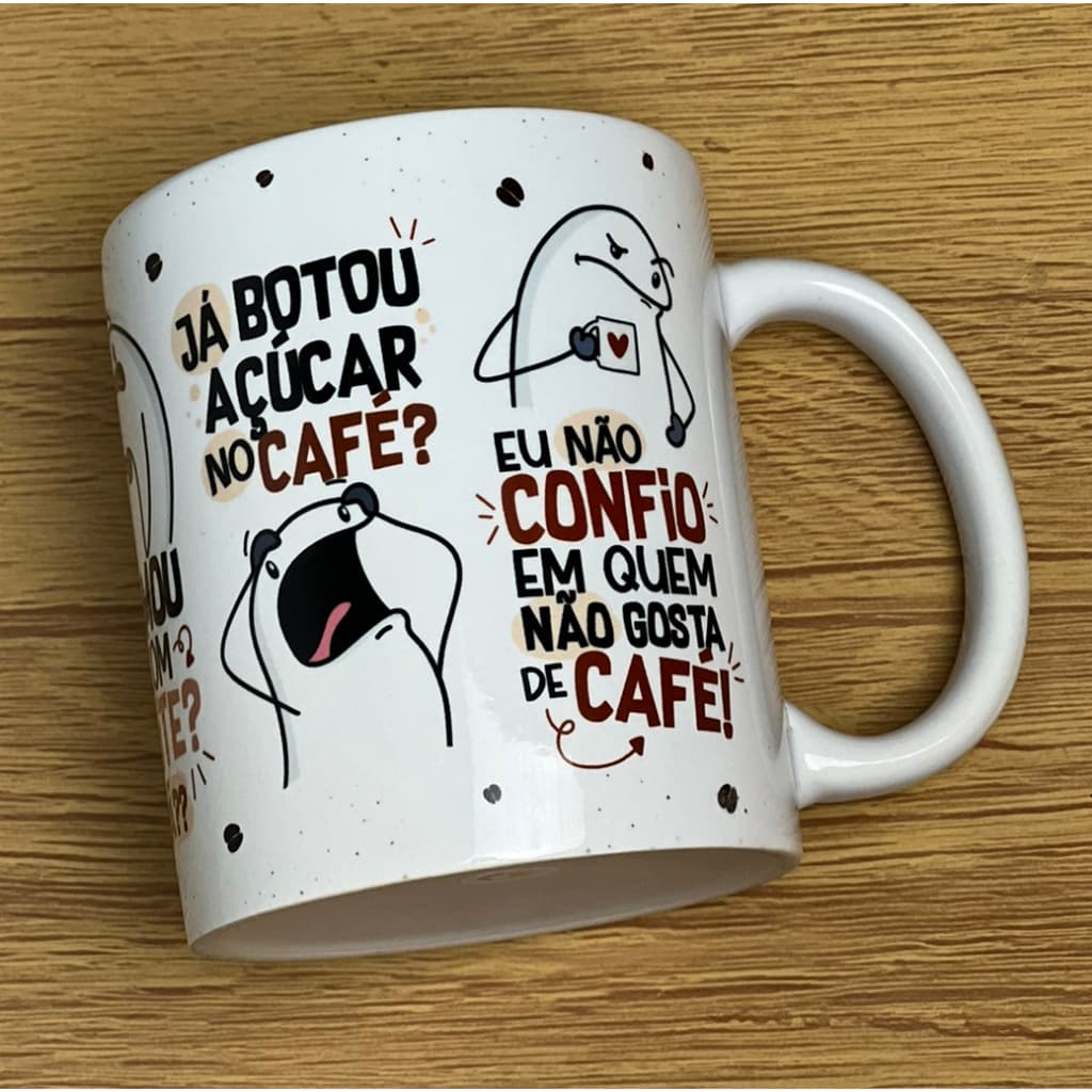 Caneca Personalizada Engraçada “Cê Não Gosta de Café? Presente Criativo para Amantes de Café