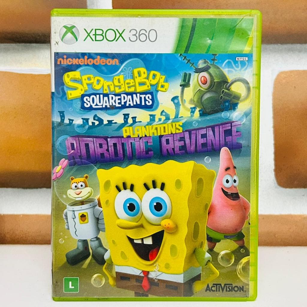 Spongebob Squarepants Planktons Robotic Revenge Mídia Física Seminovo Original Xbox 360