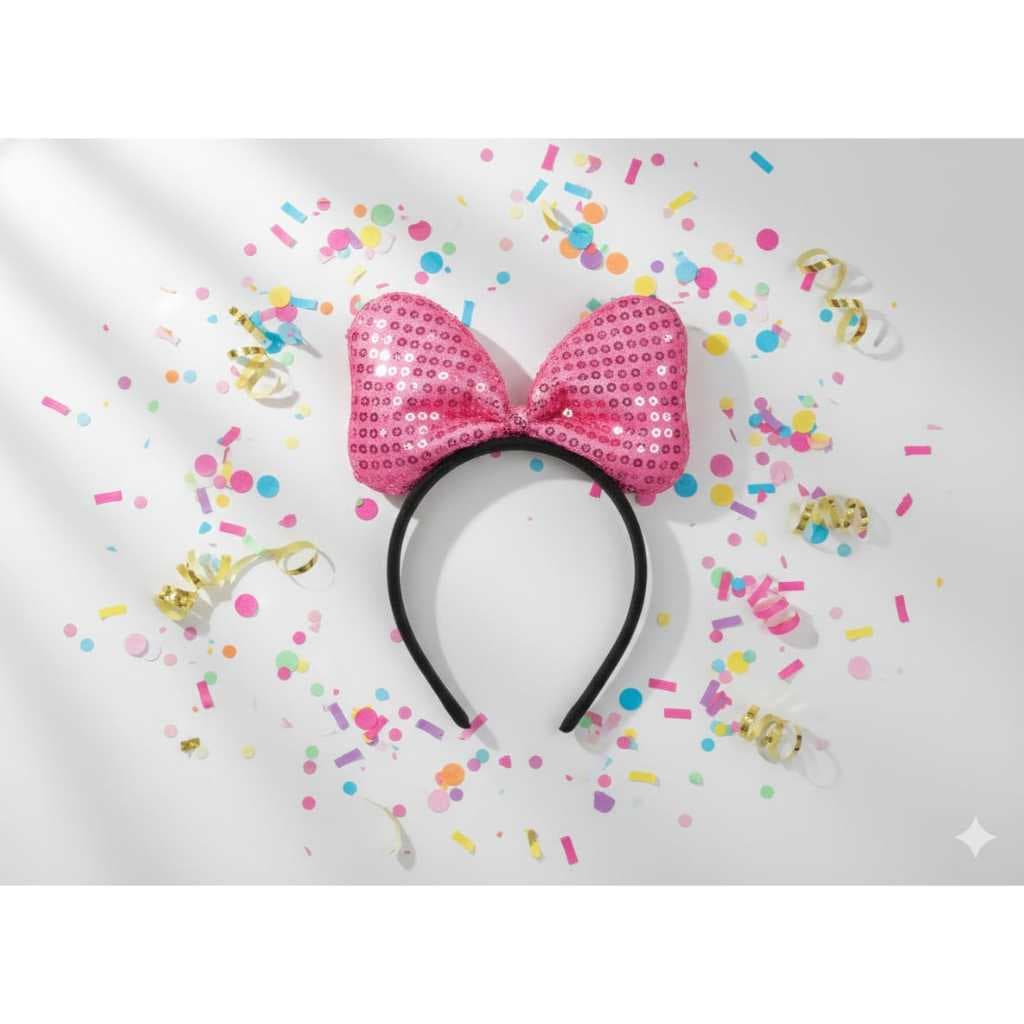 Fantasia Tiara Laço Luxo Minnie Infantil Adulto Princesa Menina Laço Natal Festa Aniversário